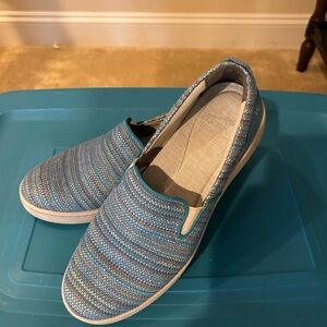 Dansko Blue Athletic Shoes Slip-On Design